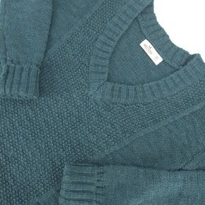 Hollister Ribbed Cable Knit Sweater Women XS‎ V Neck Pullover Boho Chunky Y2K